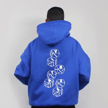 Blue oversize hoodie