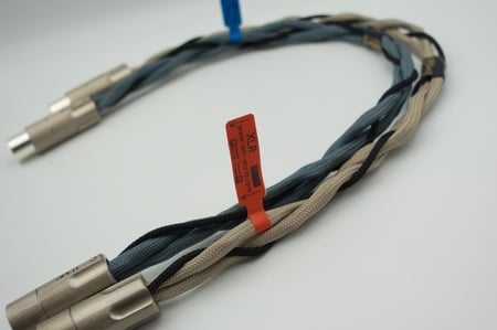 Model : Tone Braid - X / XLR Balanced Cable - OCC sterling silver + OCC Copper + OFHC + OFC - Audio Cable / DAC AMP / Custom
