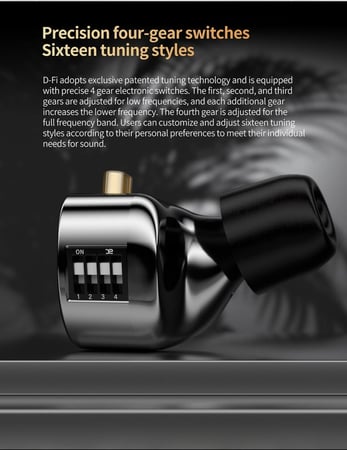 KZ D-Fi - مستويات متعددة للبيس -النسخة بدون مايك IEM