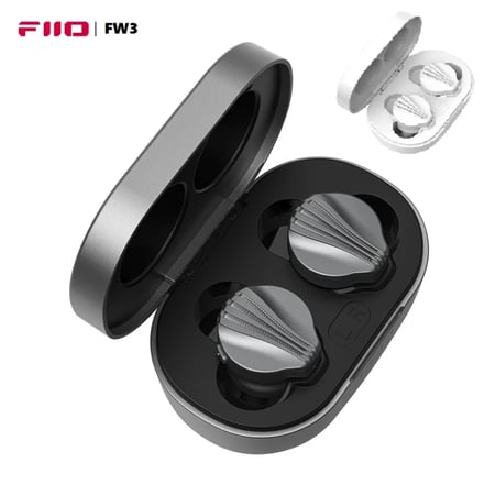 سماعة بلوتوث - FiiO FW3 TWS True Wireless Bluetooth 5.2 Earbuds Dynamic Drivers In-Ear Earphone AK4332 DAC chip LDAC/APTX with Lush Vocals/Bass