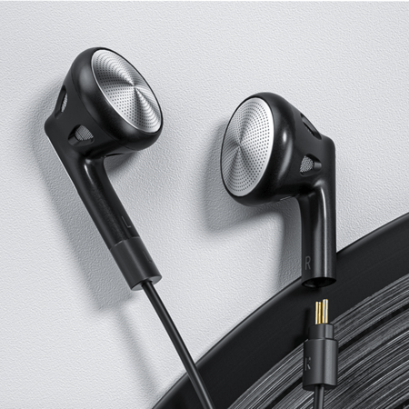 FiiO FF1 14.2mm Dynamic Driver Open Earbuds HIFI Music Wired Earphone Bass 0.78mm Detachable Cable with Mic In-Line-Controls