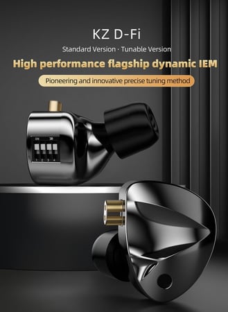 KZ D-Fi - مستويات متعددة للبيس -النسخة بدون مايك IEM