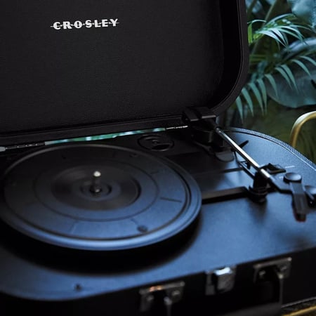 Crosley Black Discovery Portable Bluetooth Turntable