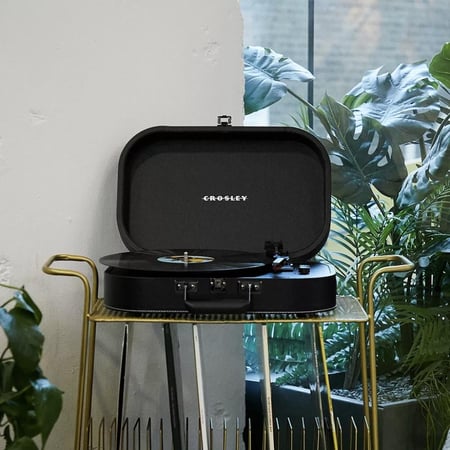 Crosley Black Discovery Portable Bluetooth Turntable