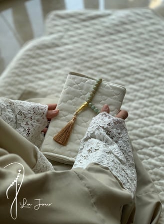 شرشف مرد لف دانتيل و الطرحة متصلة