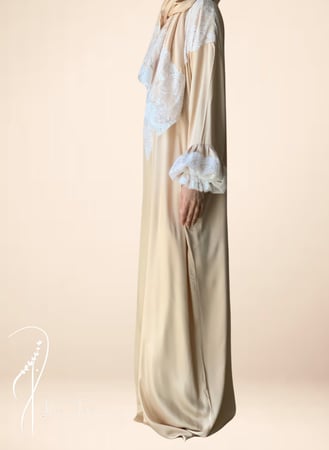 شرشف صلاة سستة قطن ستان دانتيل عدة ألوان (حبة واحدة)