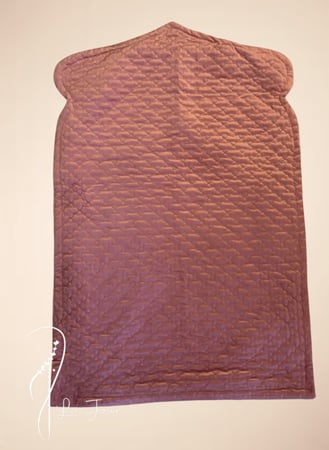 سجادة دستي بنك وردي قطيفة