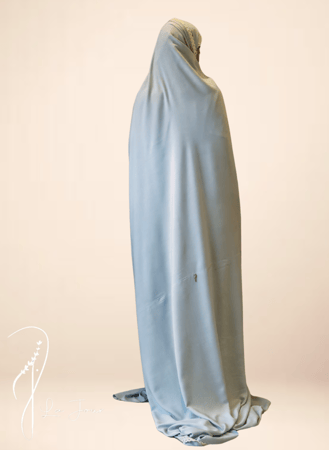 شرشف صلاة مربع مثل الملاية اللف أخضر باستيل