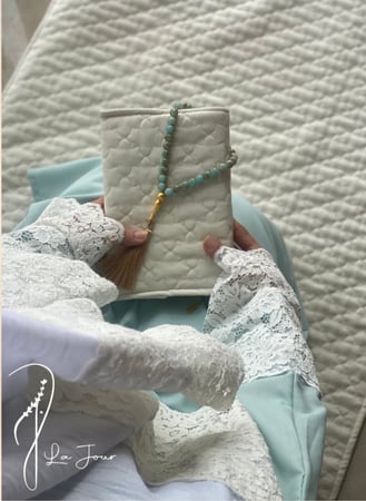 شرشف مرد لف دانتيل و الطرحة متصلة