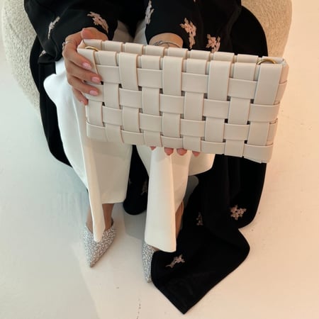 Hand Bag - اوف وايت