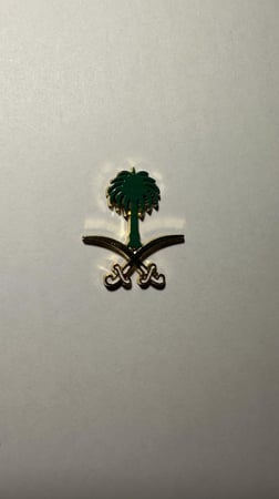 ملصق معدن سيفين ونخلة 2