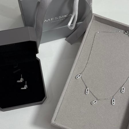 طقم ميسكا فضي