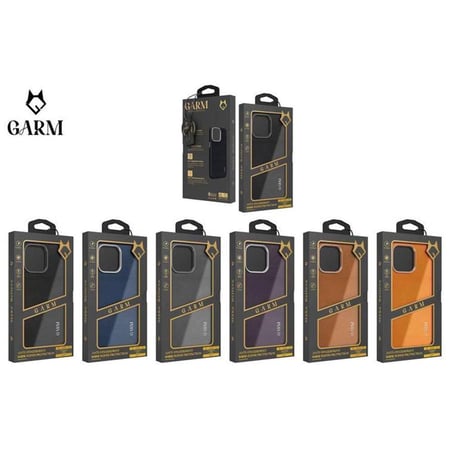 جراب برتقالي GARM ناعم وأنيق لجميع طرازات ايفون بتصميم نحيف يحمي جوالك بأفضل شكل