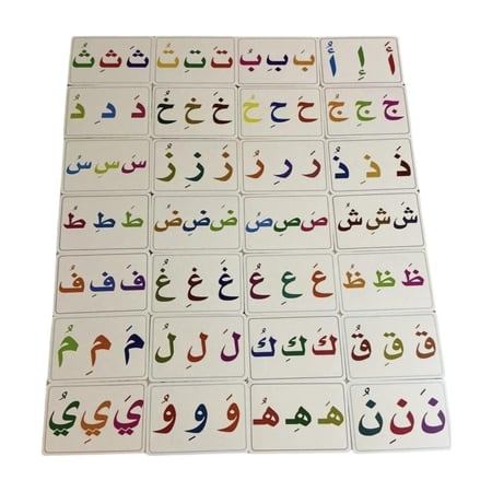 بطاقات الحروف