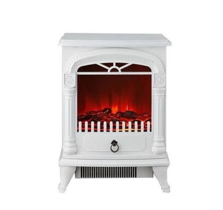 دفاية ديكور على شكل دولاب جي في سي برو أبيض - GVCHT-230