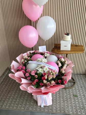 بوكيه الهبه كبير مع 2 سلاسل