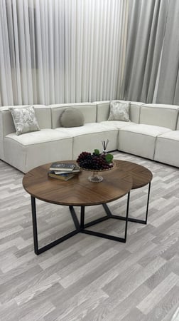 طقم طاولات 3 قطع بتصميم عصري وأنيق