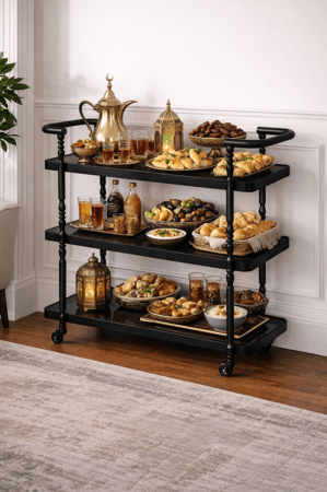 عربية تقديم 3 دور لون اسود tl