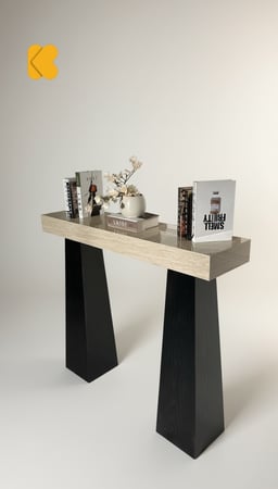 مدخل اسود سطح بديل الرخام  - تصميم هندسي عصري وفاخر kf