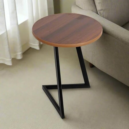 طاولة خدمة مفرد جانبية لون بني