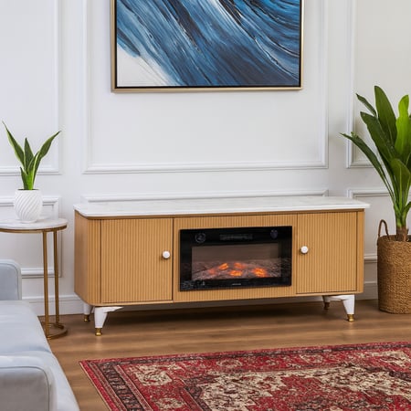 دفاية مع طاولة بلازما لون ذهبي *winter