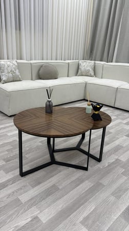 طقم طاولات 3 قطع بتصميم عصري وأنيق