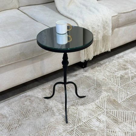 طاولة خدمة زجاج