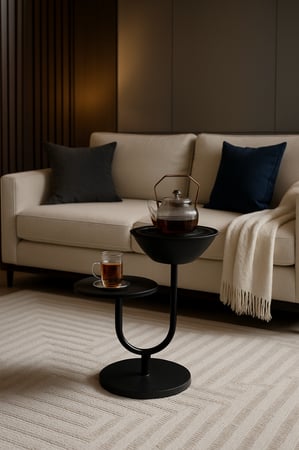 طاولة خدمة مع موقد شكل مودرن عملية وفاخرة tl