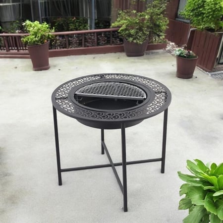 منقل شوي حديد شكل دائري *winter