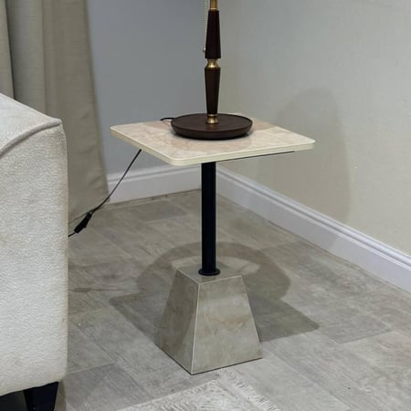 طقم طاولة ضيافة كنب مع 6 طاولات خدمة بديل رخام kf