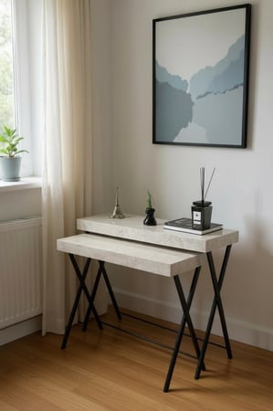 طقم مدخل بديل الرخام – قاعدة حديد شكل أكس