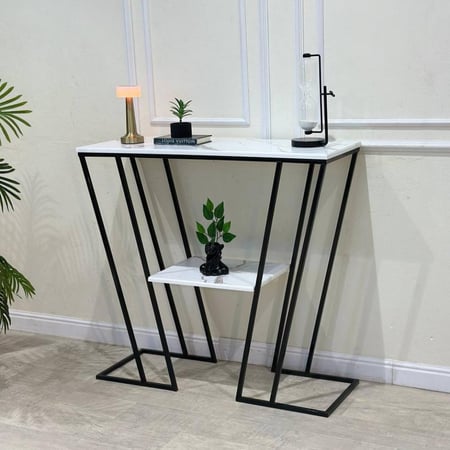 كنسول مدخل بتصميم حديث – فخامة وعملية في آن واحد