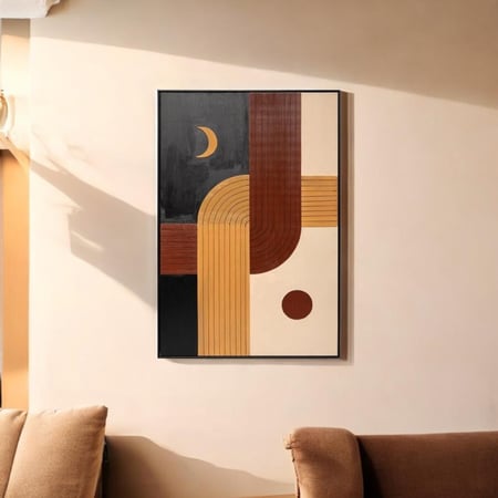 لوحة جداريه بتصميم مودرن مربعة