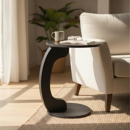 طاولة خدمة خشب أسود kf