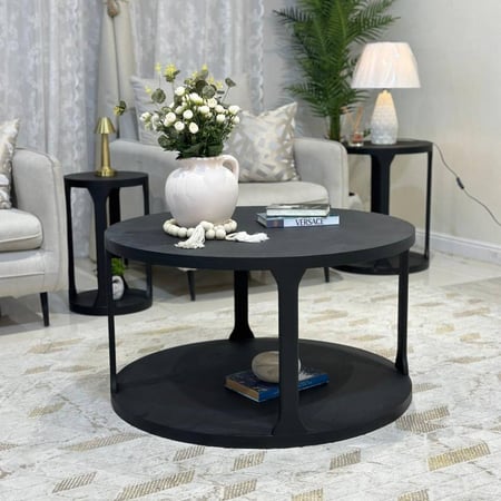 طاولة دورين خشب لون أسود