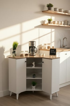 ركن كوفي زاوية مع أرفف (RY)