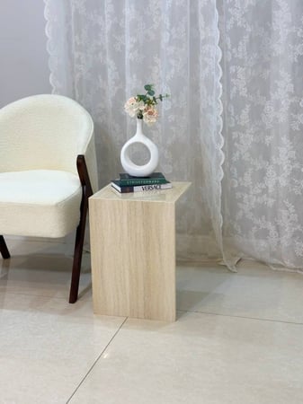 طاولة جانبية بديل الرخام