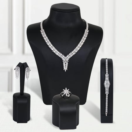 طقم بديل الذهب أوراق الألماس