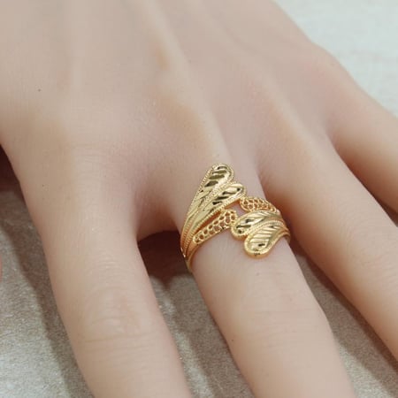 خاتم بديل الذهب ساده