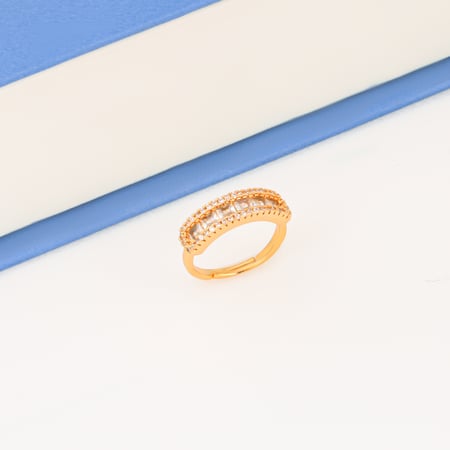 طقم المستطيل الملكي ذهبي