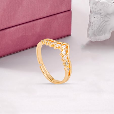 خاتم بديل الذهب موجة اللمعان