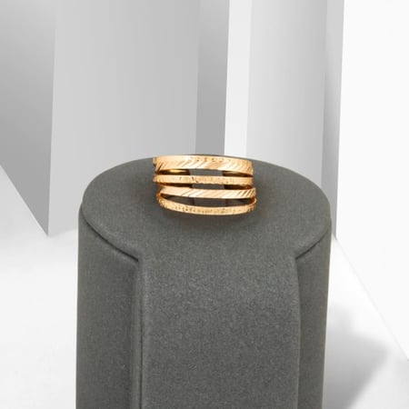 خاتم بديل الذهب تداخل الخطوط