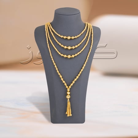 عقد سبحة ثلاث دور بديل الذهب