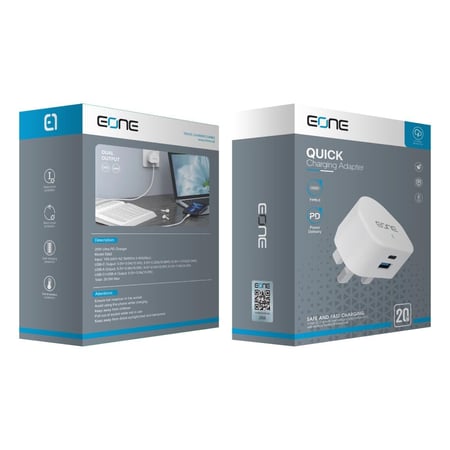 راس شاحن جداري 20 واط من EONE