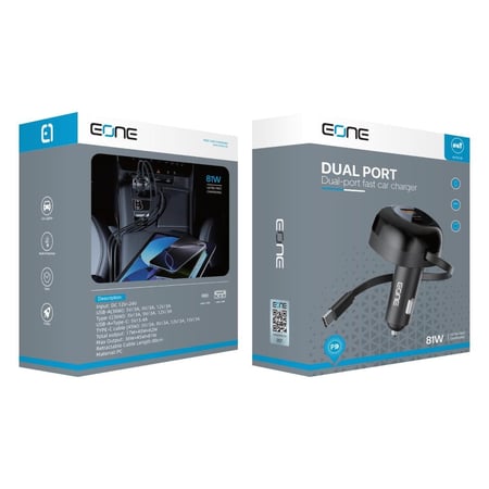 شاحن سيارة بقدرة 81 واط من EONE