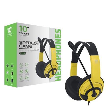 سماعة العاب سلكية مع مايكروفون من TEN PLUS