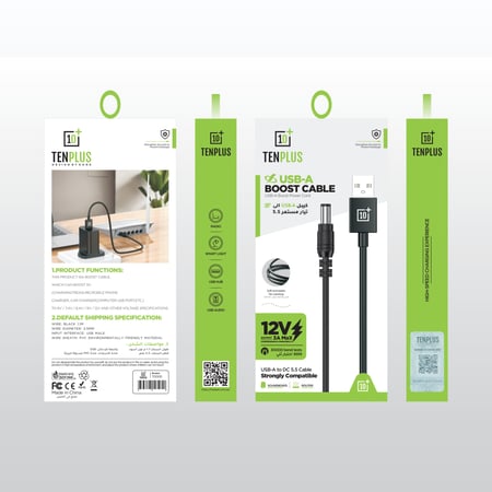 كيبل USB إلى DC (Boost Cable) من تن بلس