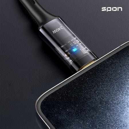 سلك الشحن الذكي بقوة 240 واط يدعم تقنية الفصل التلقائي من SPON