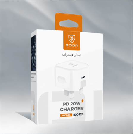 شاحن PD بقوة 20 واط منفذ تايب سي من سبون