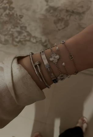 بكج اسوار فضي فخم